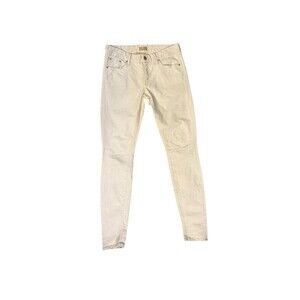 MOTHER‎ Denim The Looker Crop Mid Rise Skinny Jeans Cream For A Day Sz 27